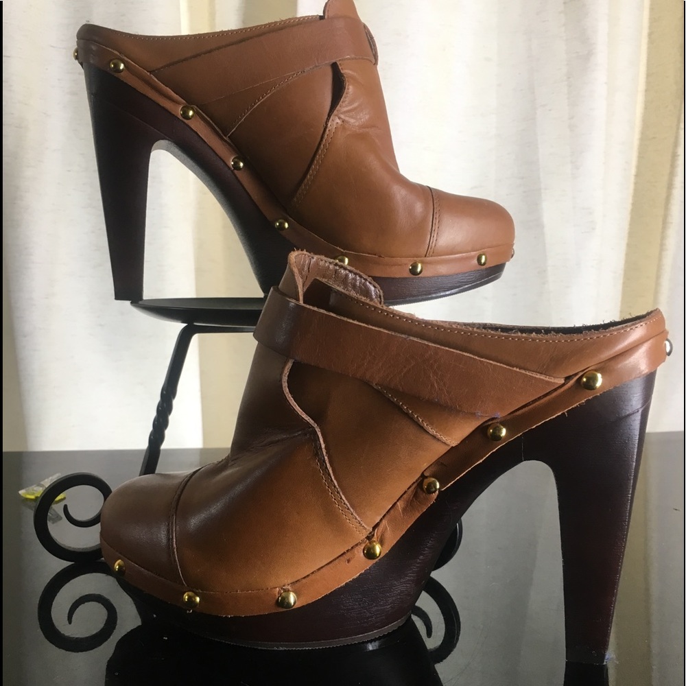 BCBGeneration Leather Clogs.